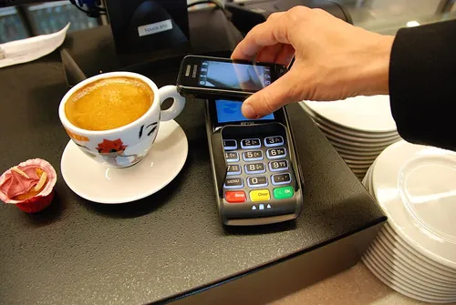 Mobile payment terminal.